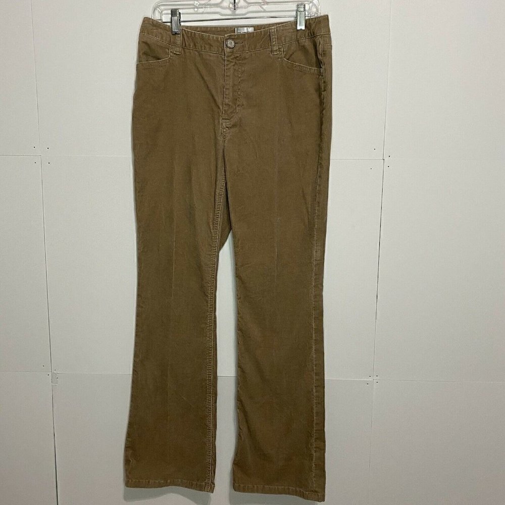 Chico's Size 1 (8) Light Brown Corduroy Pants 32x29 Bootcut